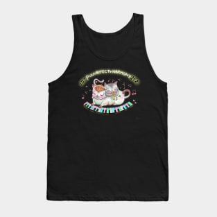 Puurfect Harmony! Cute Musical Cats 80's Tank Top